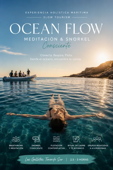 Cartel de la experiencia Ocean Flow