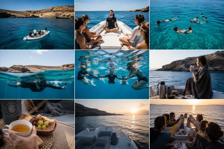 Collage de la experiencia Snorkeling Slow